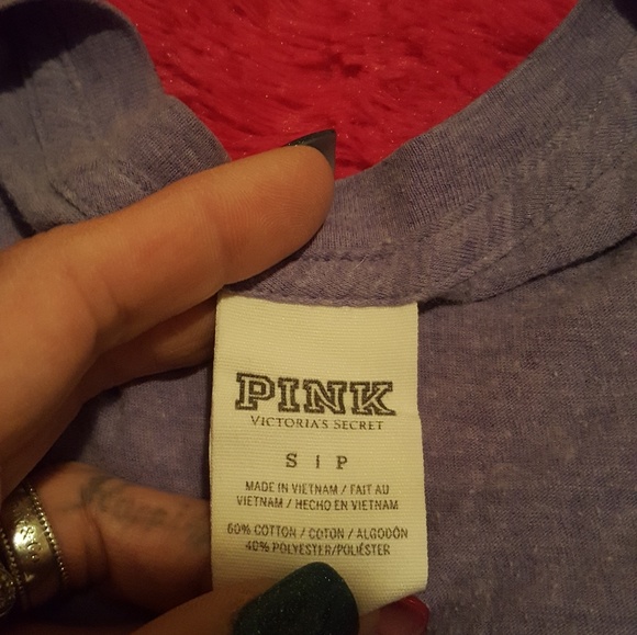 Victoria's Secret PINK v neck soft tee - Picture 2 of 3